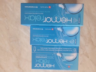 Hemorrelax végbélkúp (10x),krém (30g),spray (50ml)