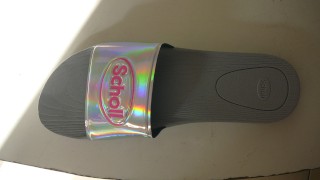 Scholl Wow női strandpapucs ezüst